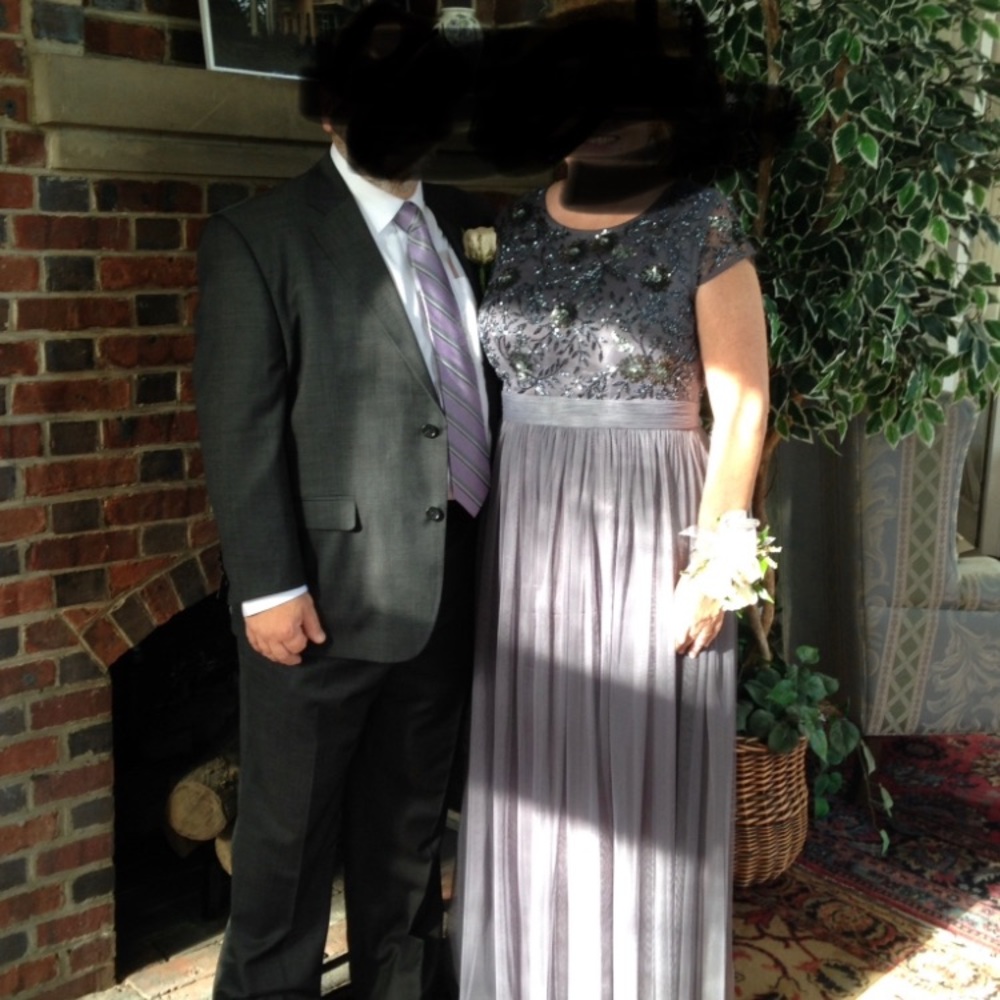 Size 16 PEWTER gown from David's Bridal.